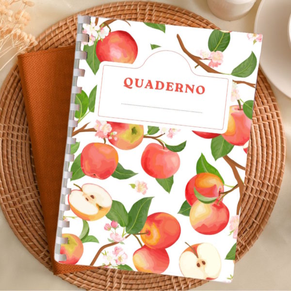 quaderno per scrapbooking - apples notebook