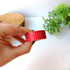 washi tape rosso