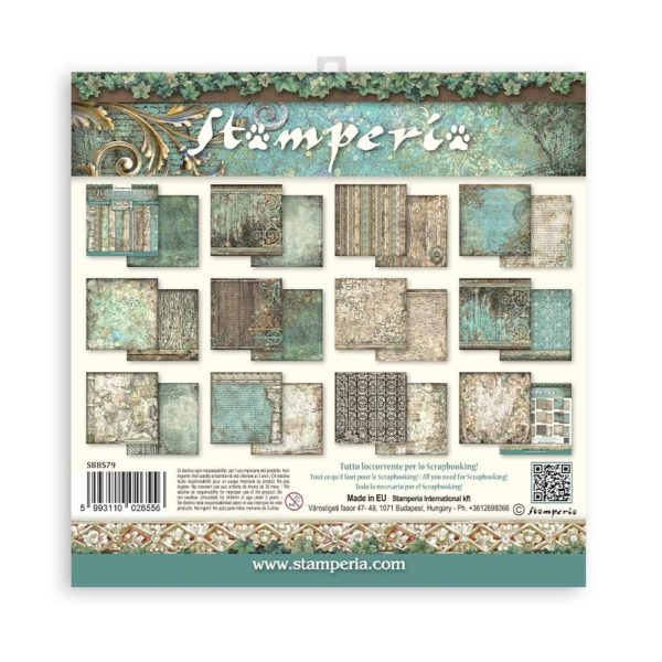 Blocco di carte scrap Magic Forest Backgrounds Stamperia - immagine 2
