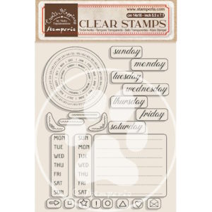 clear stamps stamperia giorni della settimana