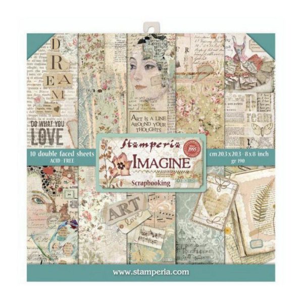 Blocco di carte scrap Imagine Stamperia