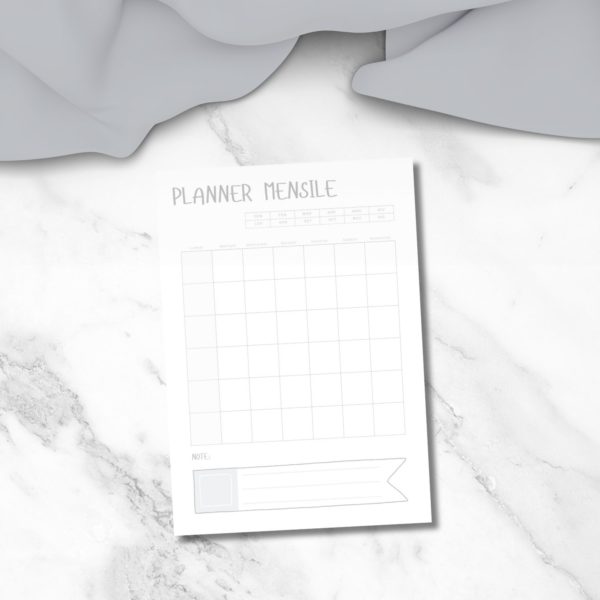 Planner mensile da stampare - A4 - immagine 2