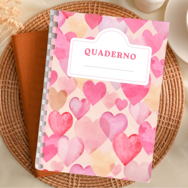 quaderno per scrapbooking san valentino