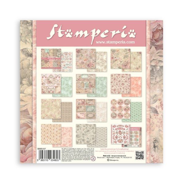 Blocco di carte scrap Shabby Rose Stamperia - immagine 2